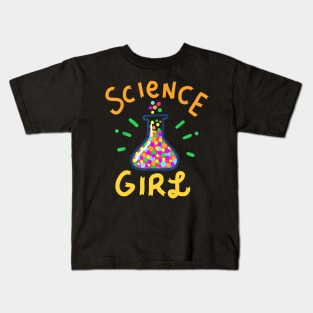 Science Girl Scientist Teacher Chemistry Kids T-Shirt